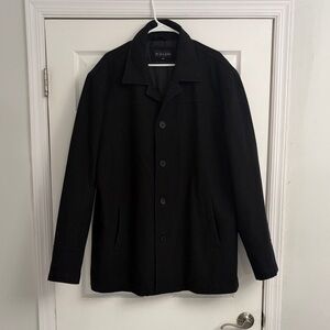 M. Julian Classic Black Pea Coat